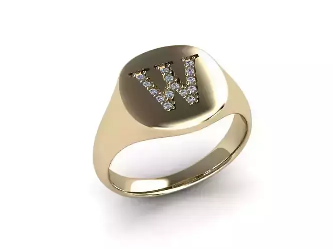 Jewelry Signature Ring 3D print model