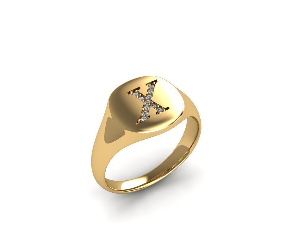 Jewelry Signature Ring 3D print model_10