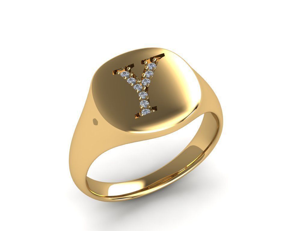 Jewelry Signature Ring 3D print model_8