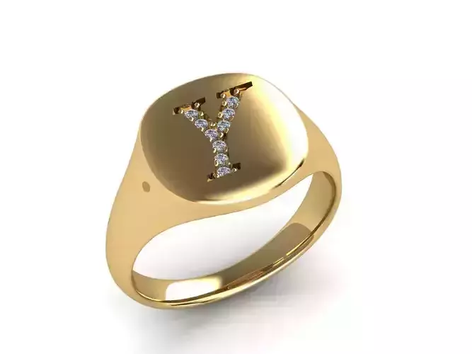 Jewelry Signature Ring 3D print model