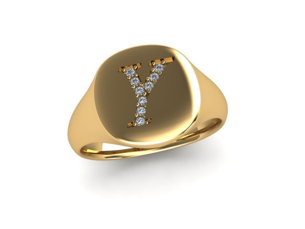 Jewelry Signature Ring 3D print model_5
