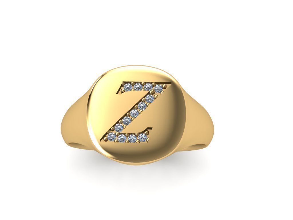 Jewelry Signature Ring 3D print model_5