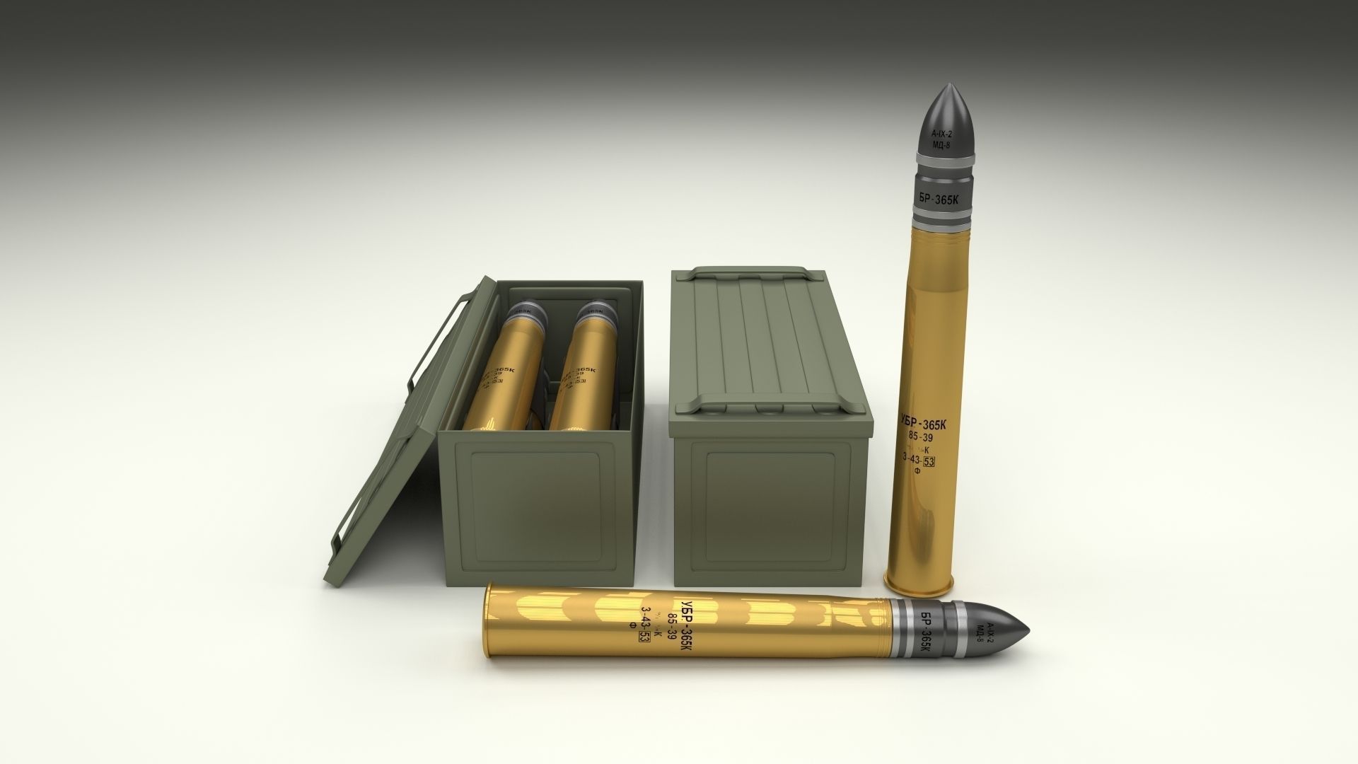 Soviet 85mm Shell 3D model | CGTrader