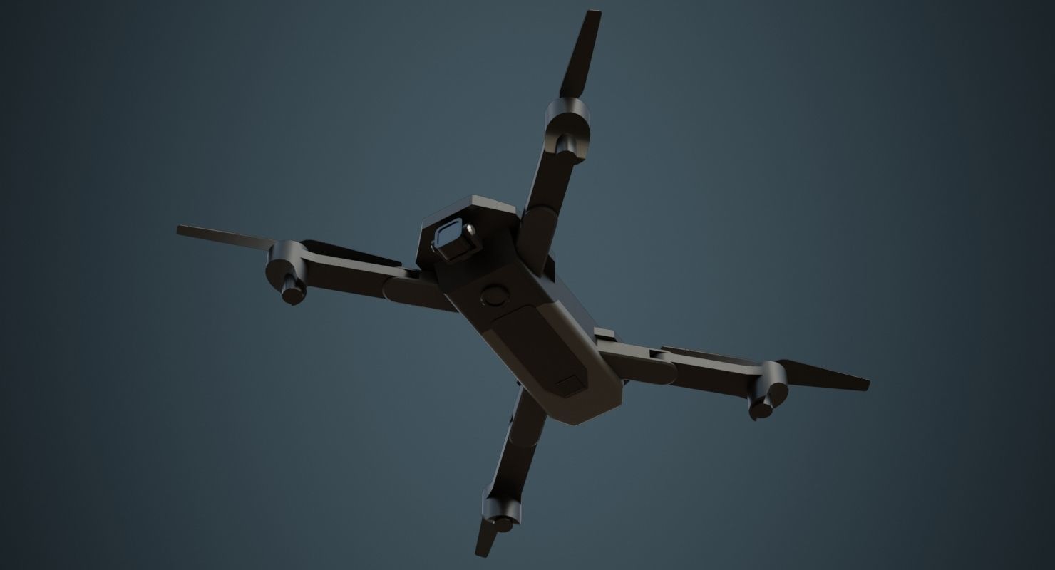 Quadcopter 1 Untextured 3D model_4