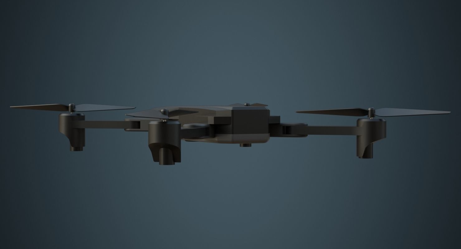 Quadcopter 1 Untextured 3D model_3