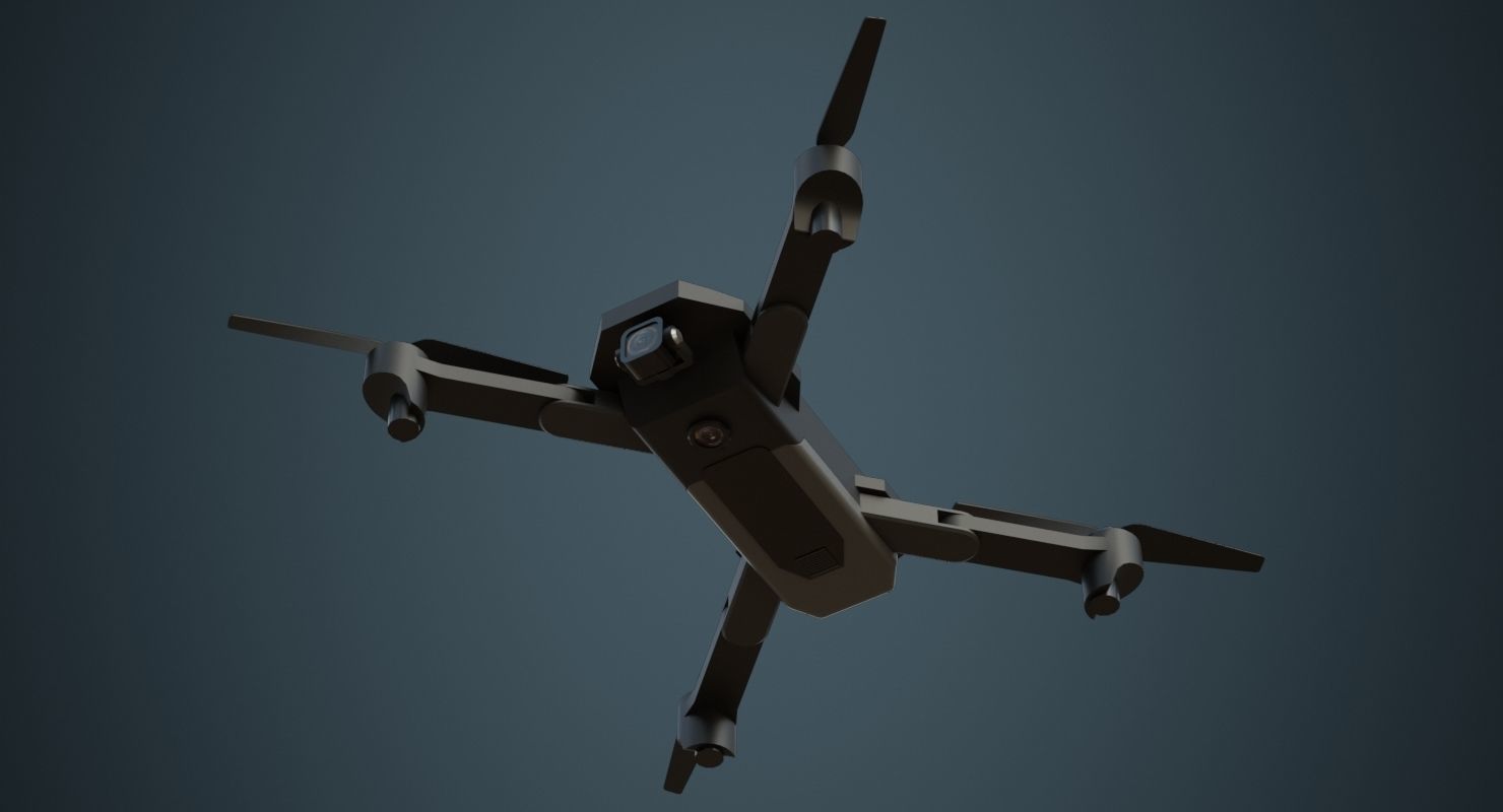 Quadcopter 1A Low-poly 3D model_4