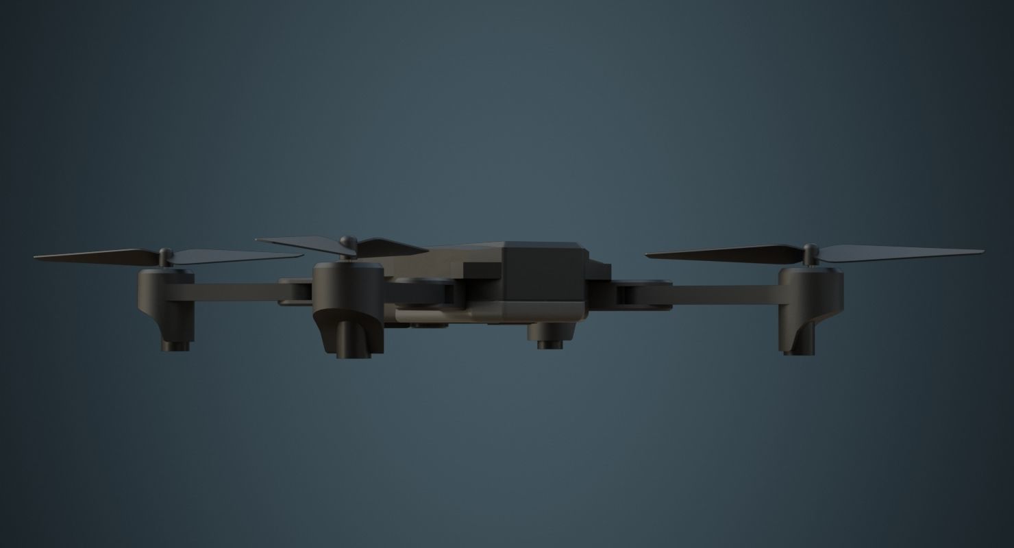 Quadcopter 1A Low-poly 3D model_3