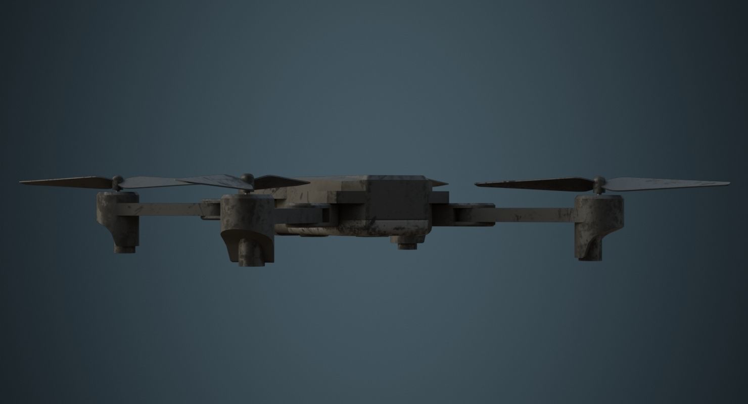 Quadcopter 1B Low-poly 3D model_3