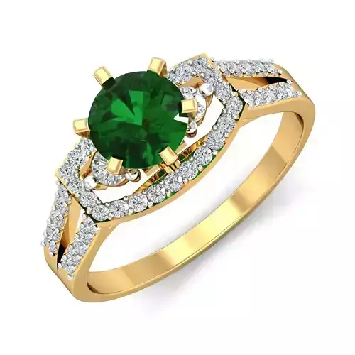Women cocktail ring 3dm stl render detail  3D print model