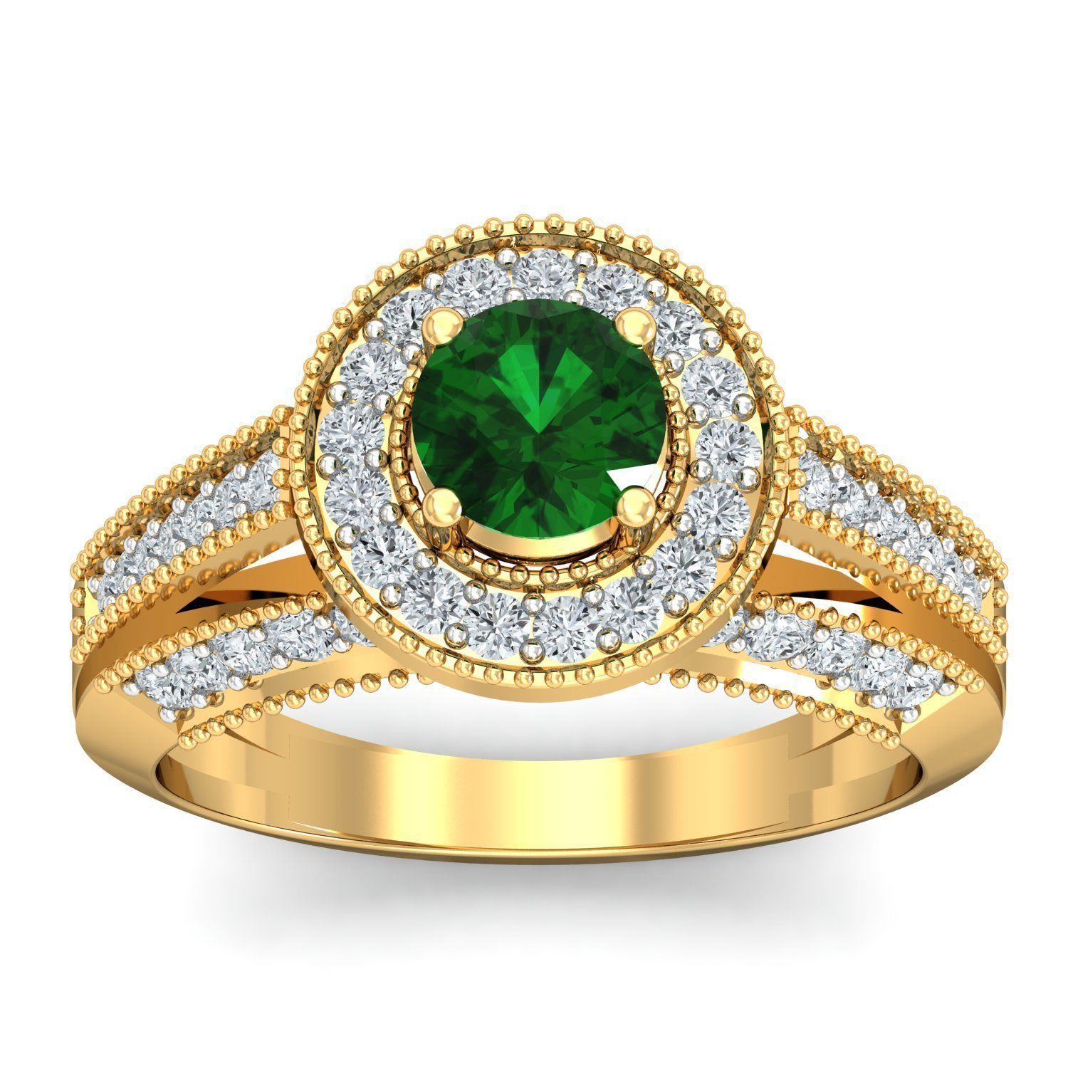 Women cocktail ring 3dm stl render detail 3D print model_1