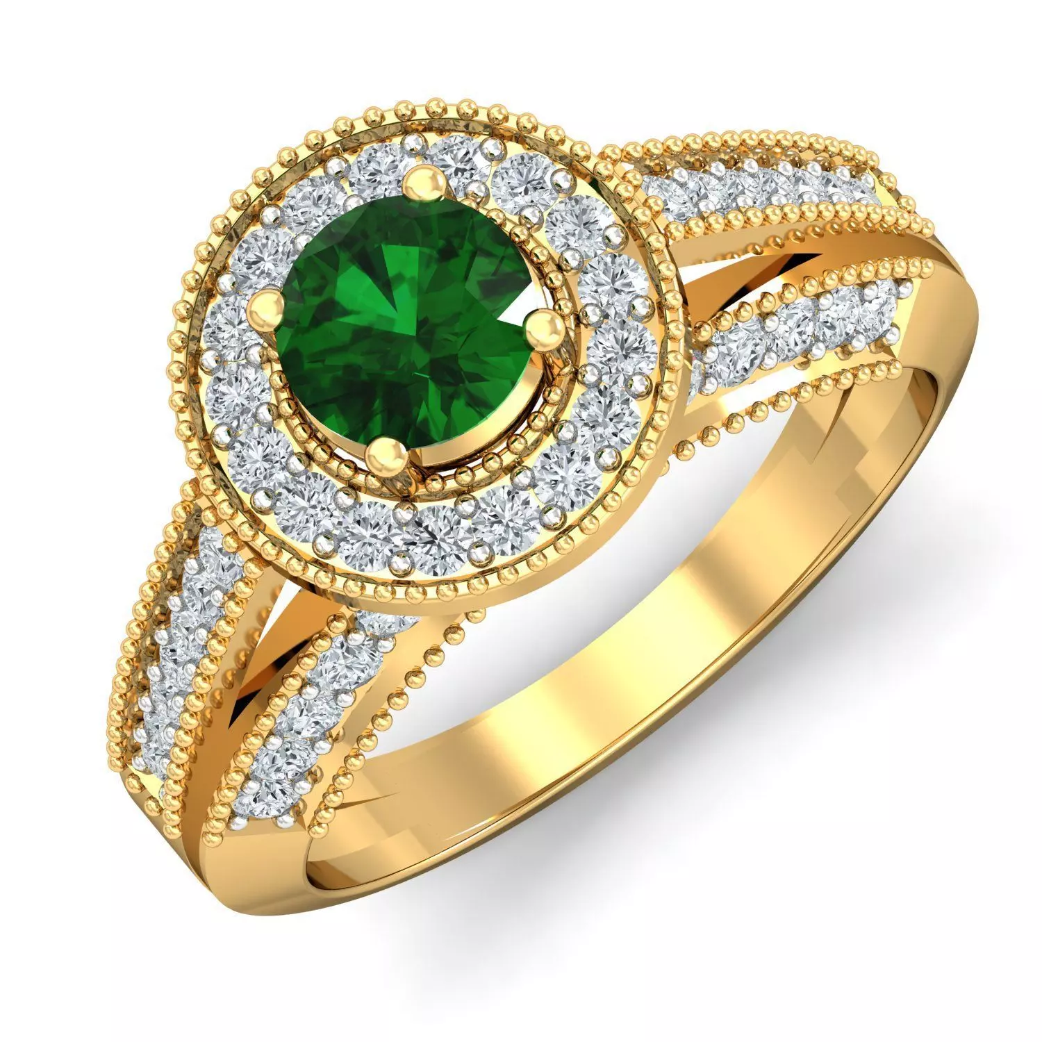 Women cocktail ring 3dm stl render detail 3D print model_0