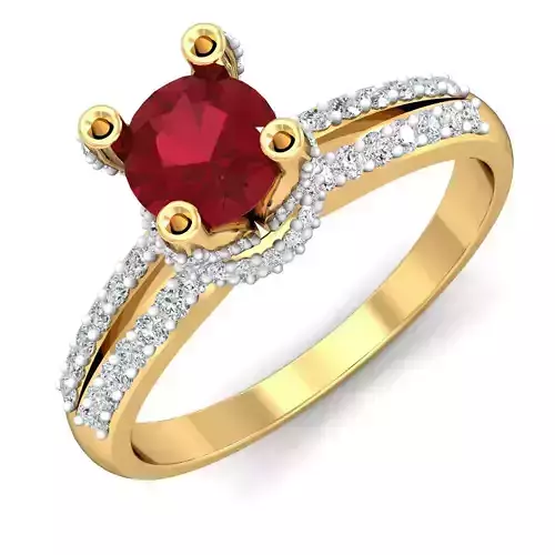 Women cocktail ring 3dm stl render detail  3D print model