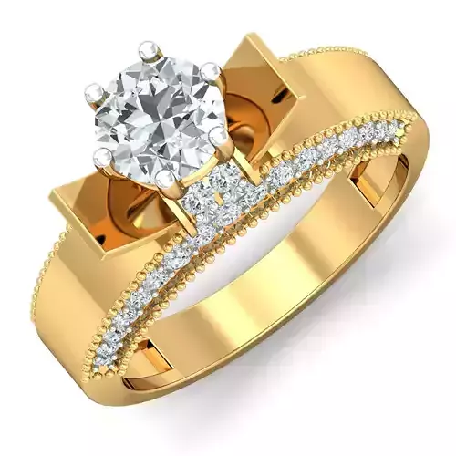Women cocktail ring 3dm stl render detail  3D print model