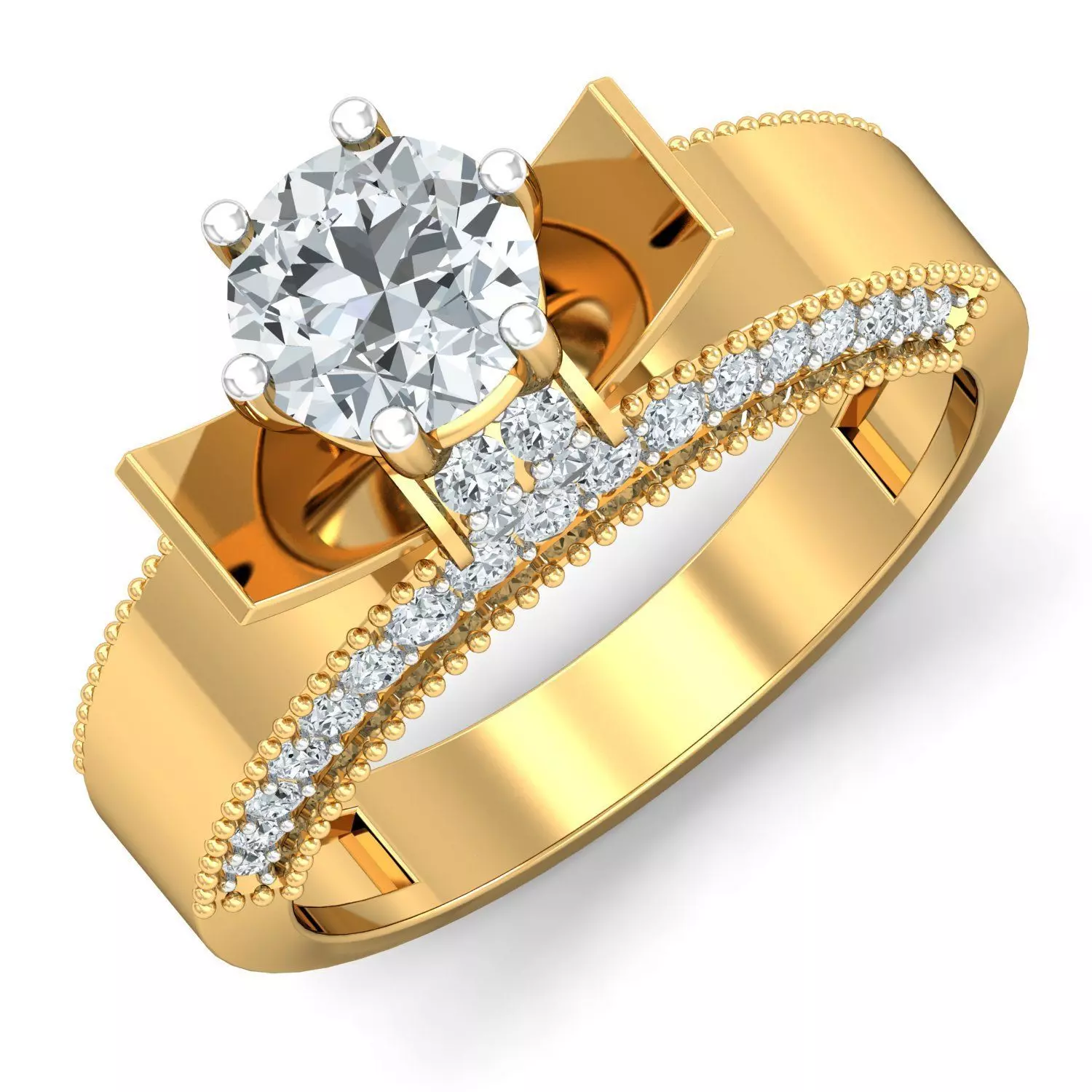 Women cocktail ring 3dm stl render detail 3D print model_0