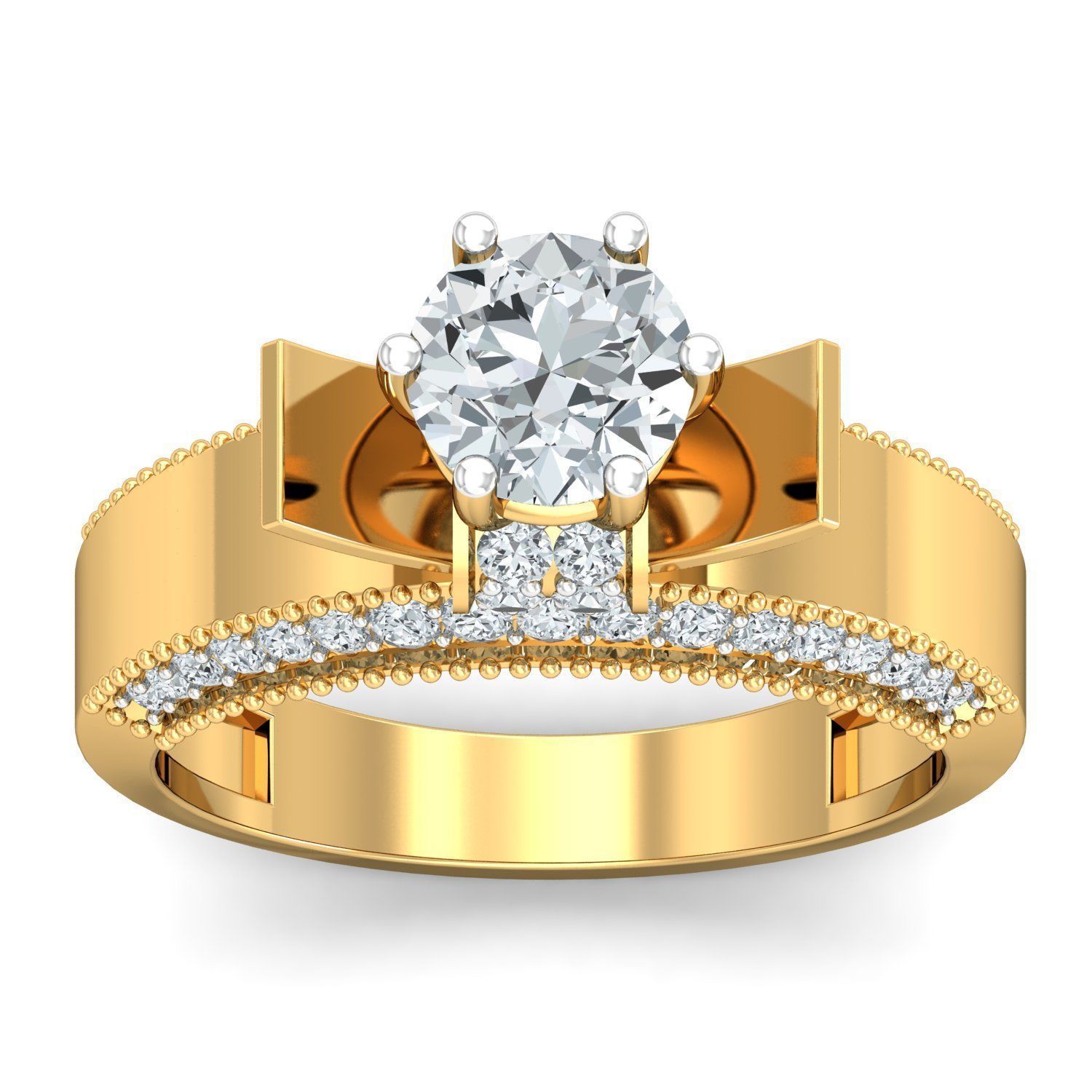 Women cocktail ring 3dm stl render detail 3D print model_1