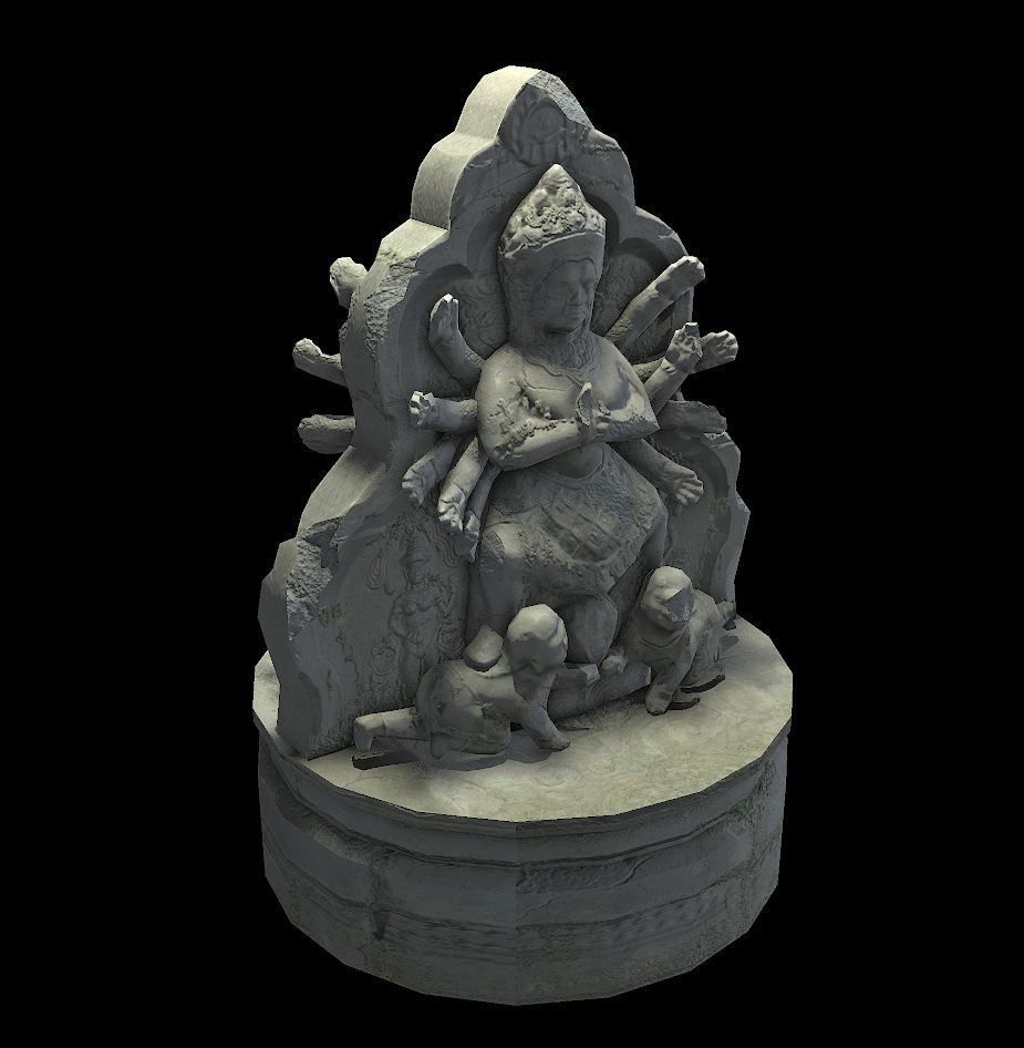Angkor Wat Games res model 01 Low-poly 3D model_1
