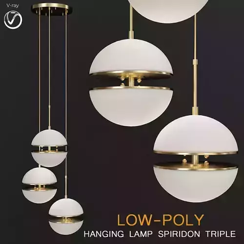 HANGING LAMP SPIRIDON TRIPLE 3d model