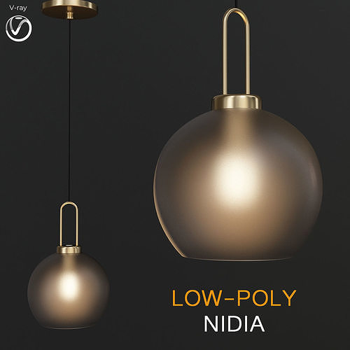 Scandlight Nidia Chandelier 3d model Low-poly 3D model