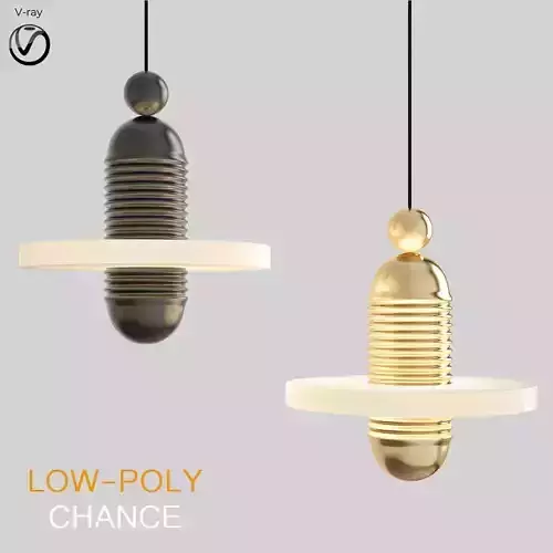 Chance chandelier 3d model Low-poly 3D model