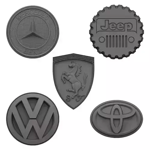 Car logo Fridge Magnets V1 3D print model