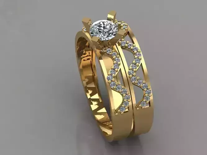 GC GOLD T041- Diamond ring