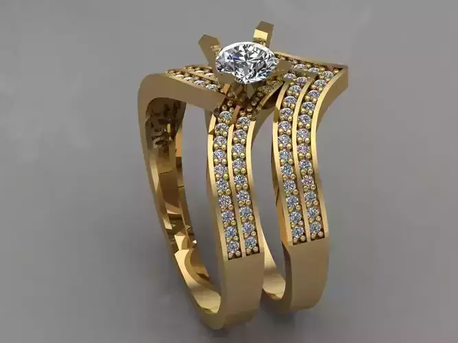 GC GOLD T042- Diamond ring