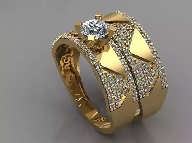 GC GOLD T043- Diamond ring 