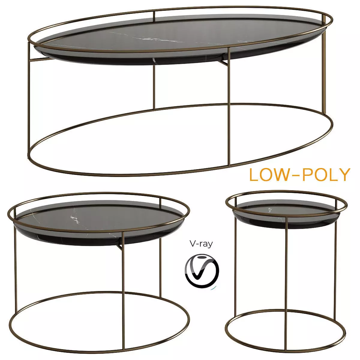 Calligaris Atollo 3d model Low-poly 3D model_0