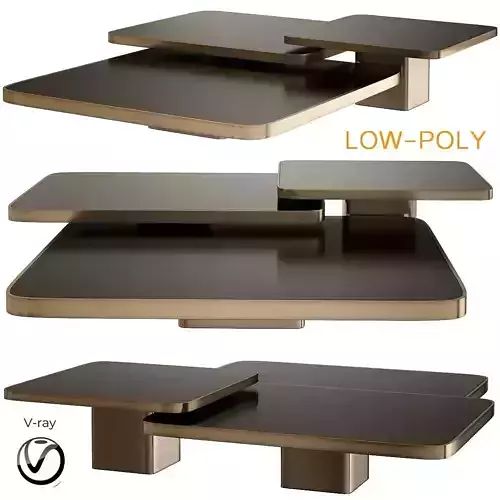 Bow Coffee Tables and Side Tables Classicon 3d model