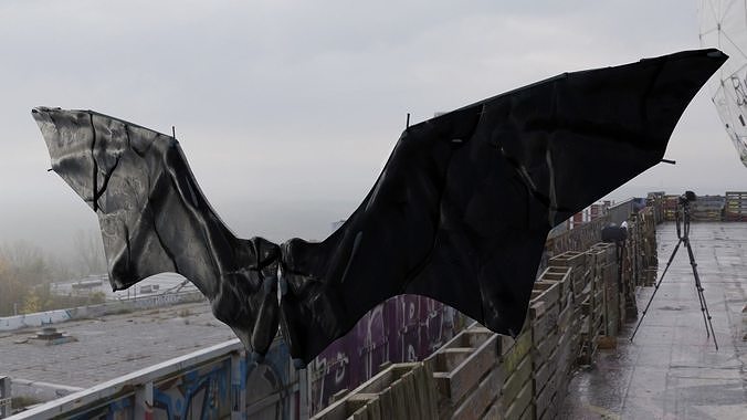 Nightmare Wing Bat Demon Creature Low-poly 3D model