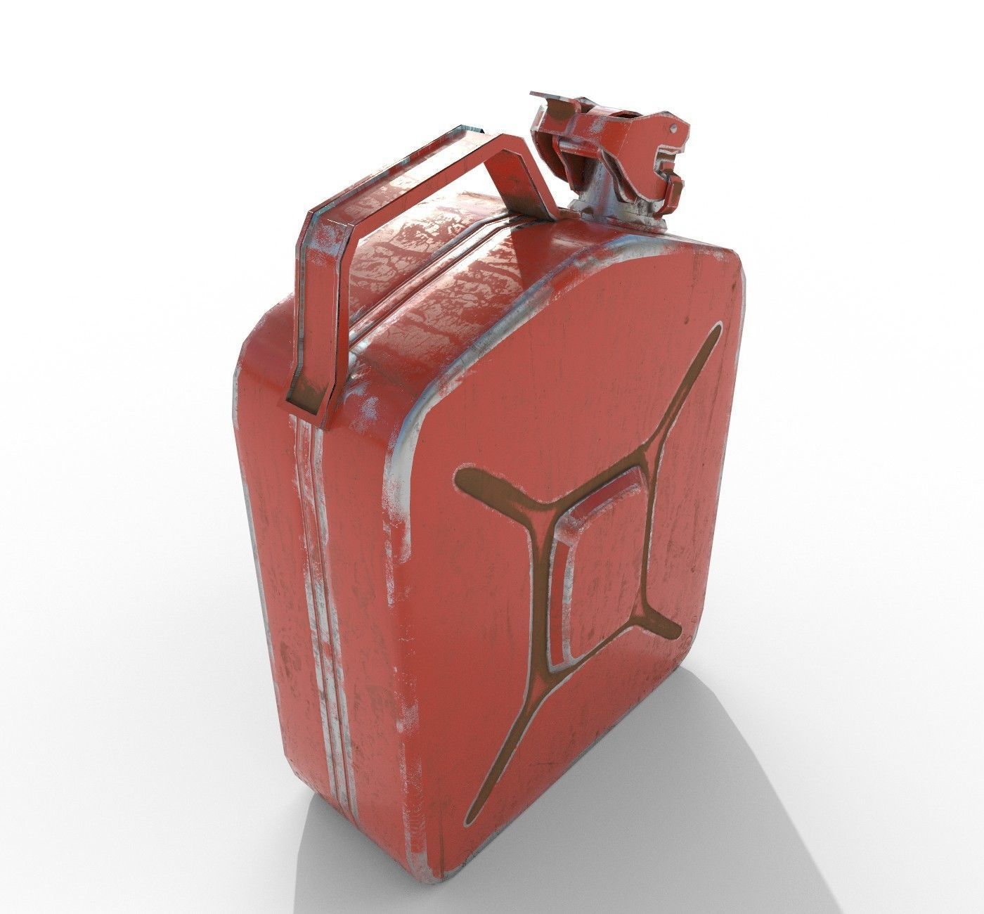 Set fuel cans PBR Low-poly 3D model_3