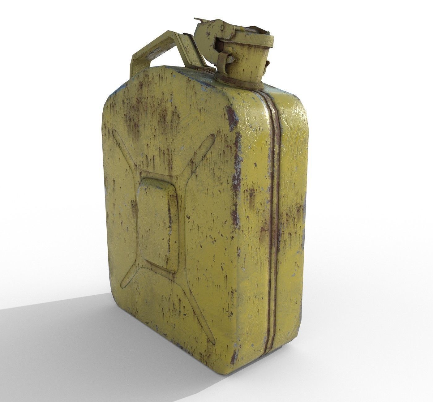 Set fuel cans PBR Low-poly 3D model_13