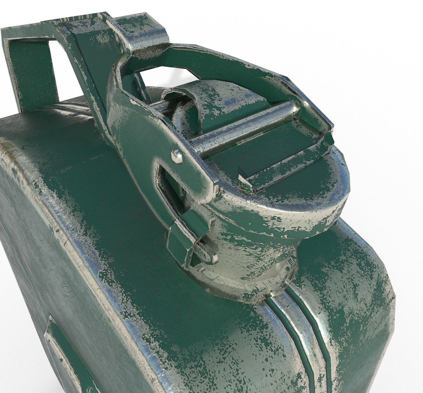 Set fuel cans PBR Low-poly 3D model_11