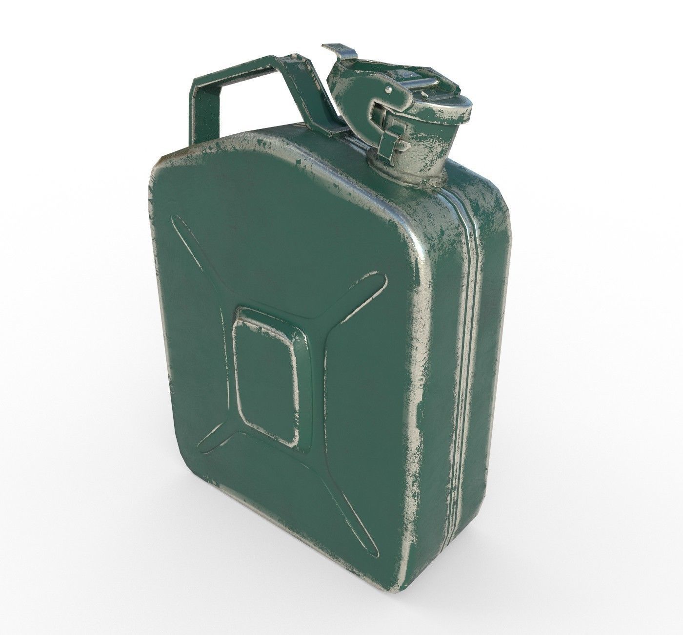 Set fuel cans PBR Low-poly 3D model_9
