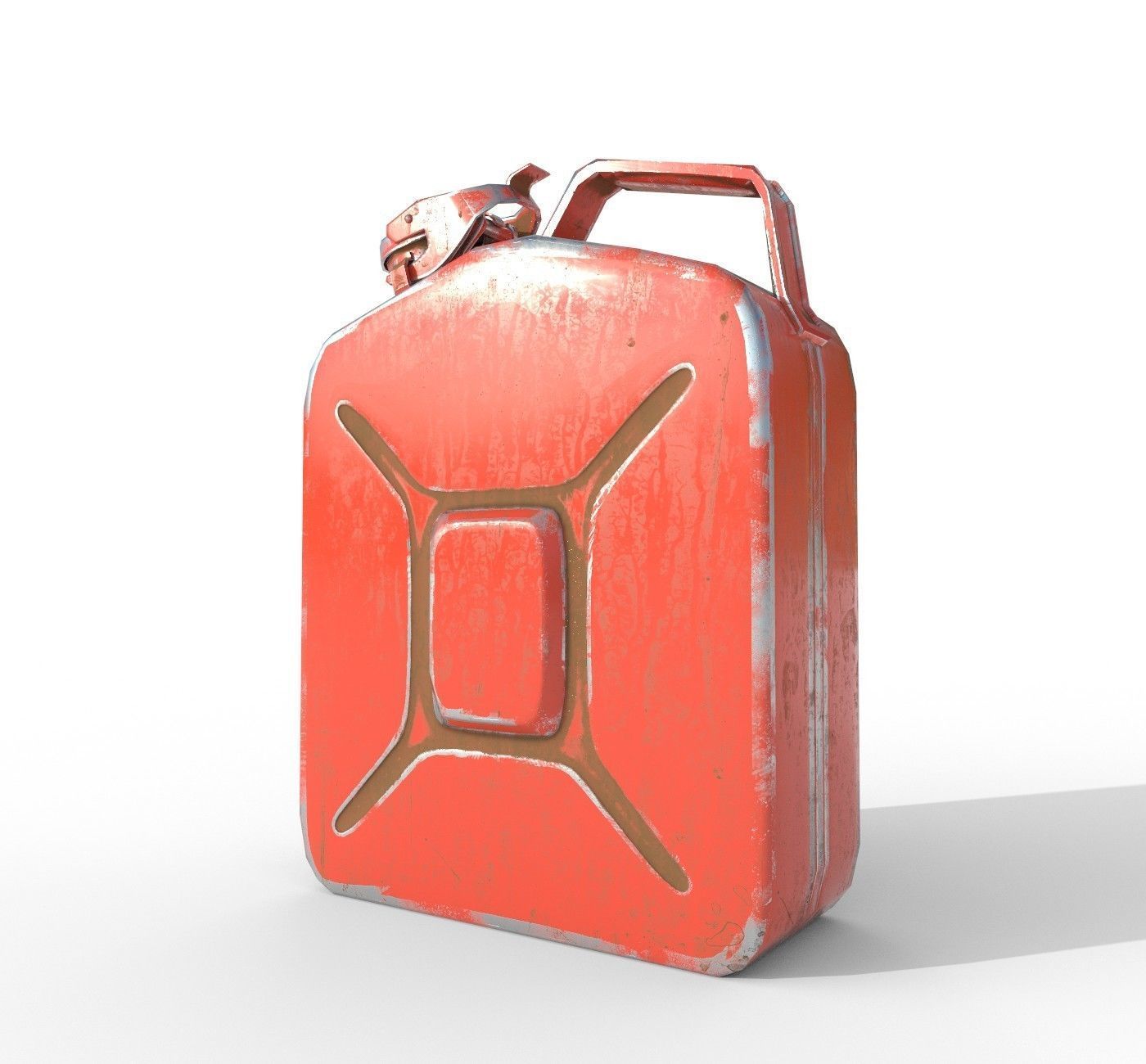Set fuel cans PBR Low-poly 3D model_4