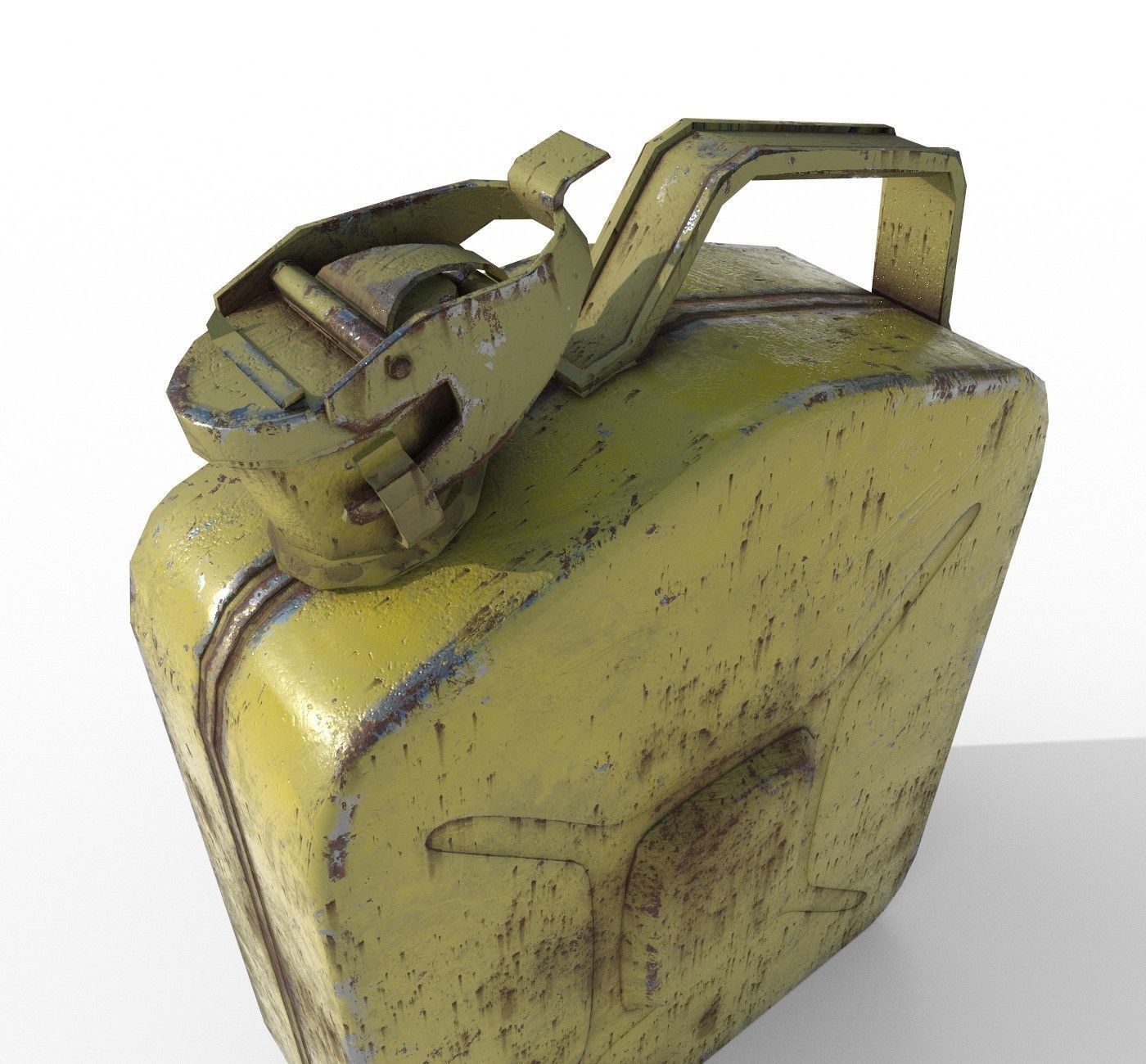 Set fuel cans PBR Low-poly 3D model_16