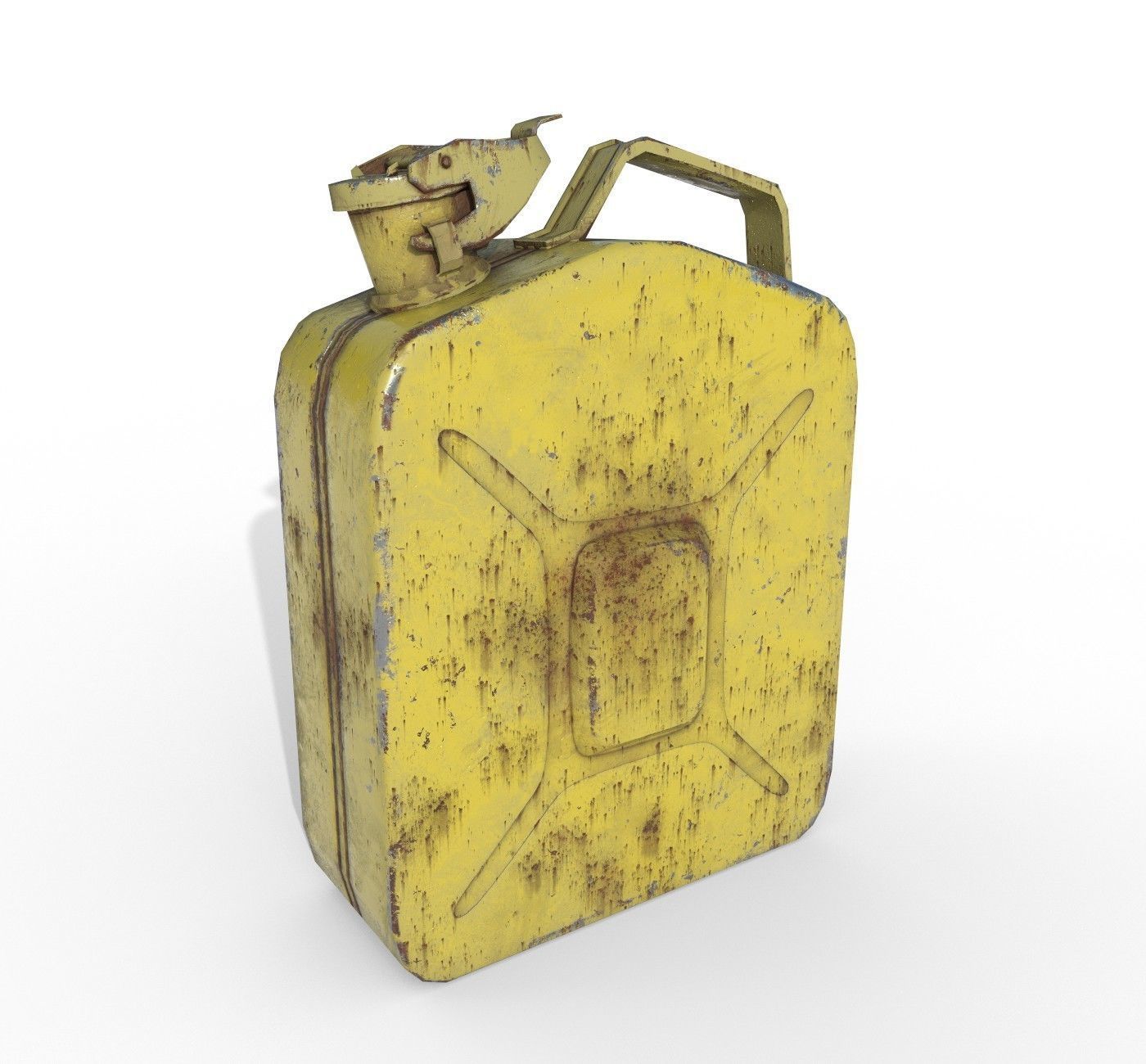 Set fuel cans PBR Low-poly 3D model_12