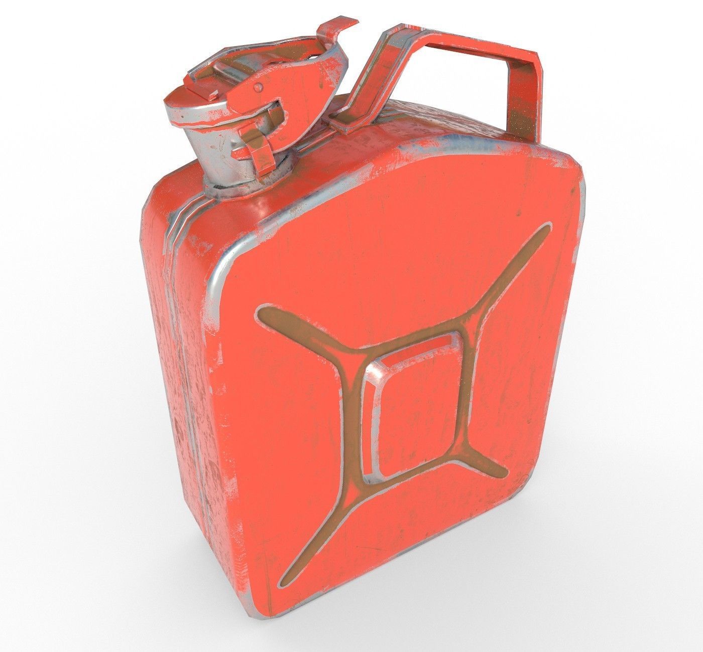 Set fuel cans PBR Low-poly 3D model_1