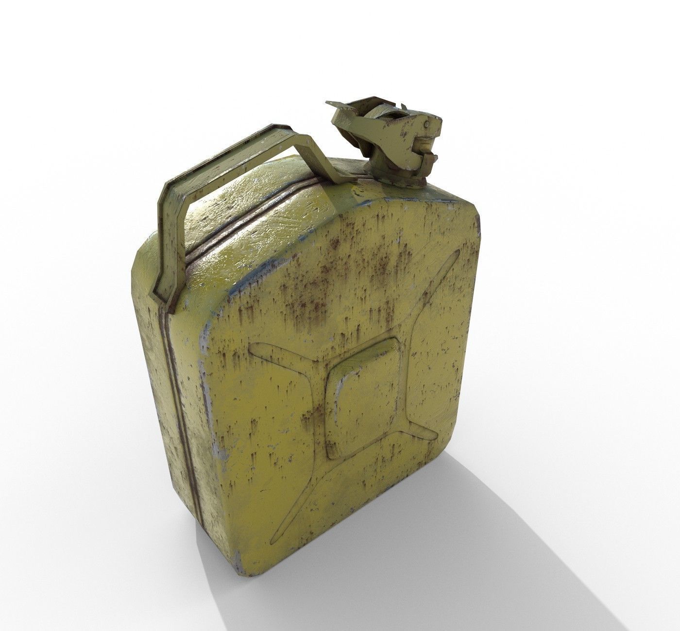 Set fuel cans PBR Low-poly 3D model_14