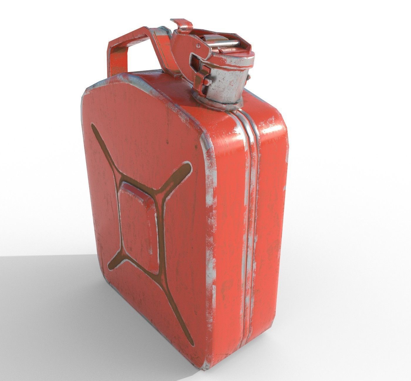Set fuel cans PBR Low-poly 3D model_2