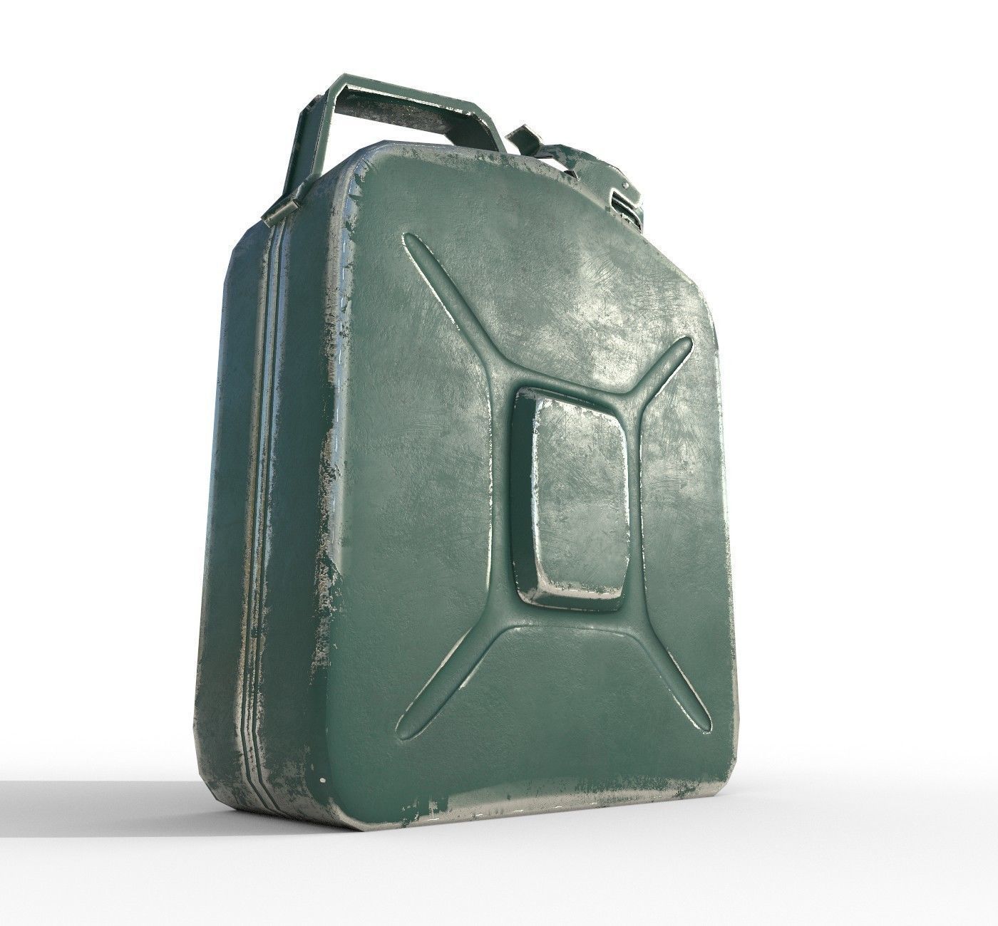 Set fuel cans PBR Low-poly 3D model_10