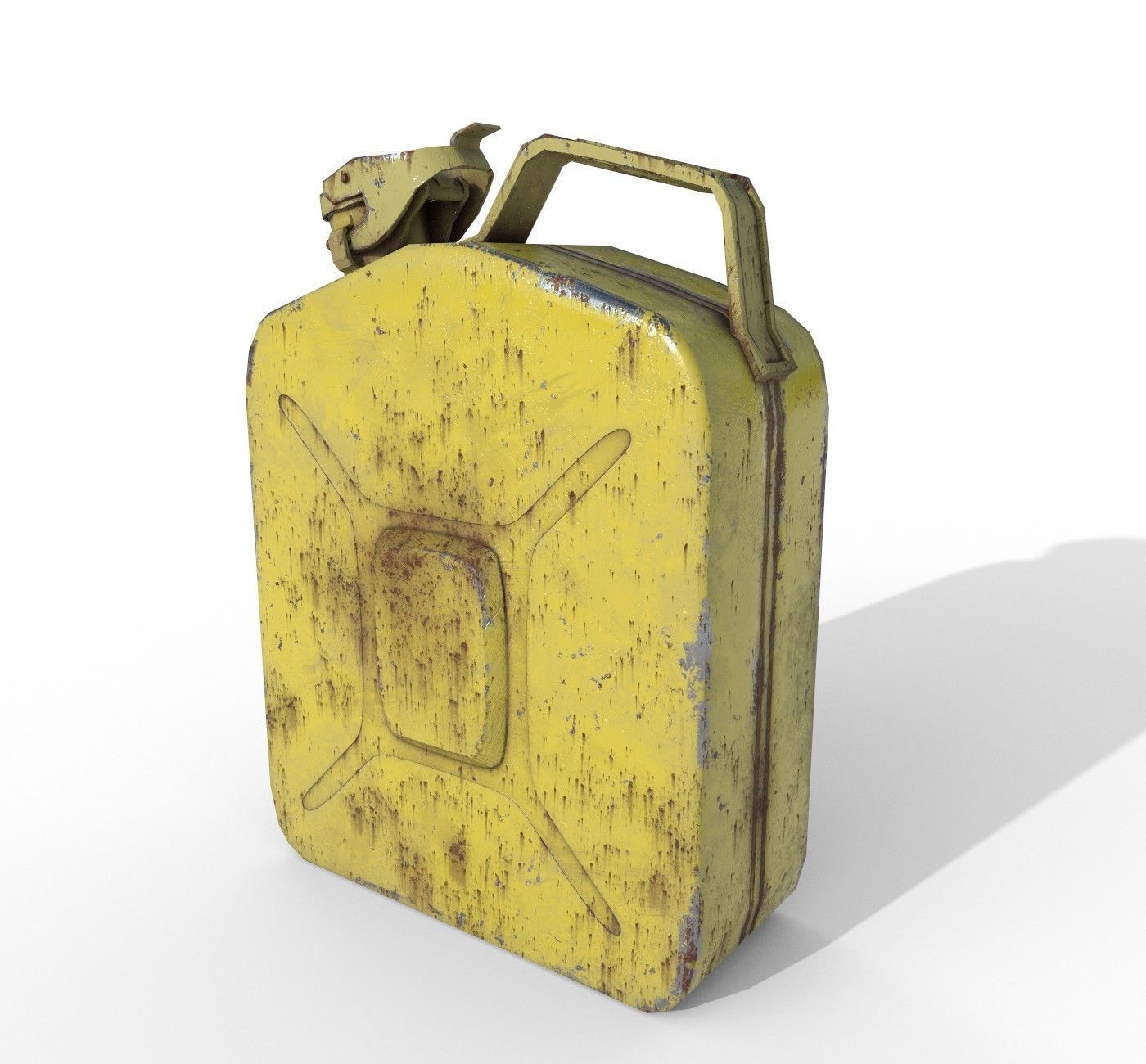 Set fuel cans PBR Low-poly 3D model_15