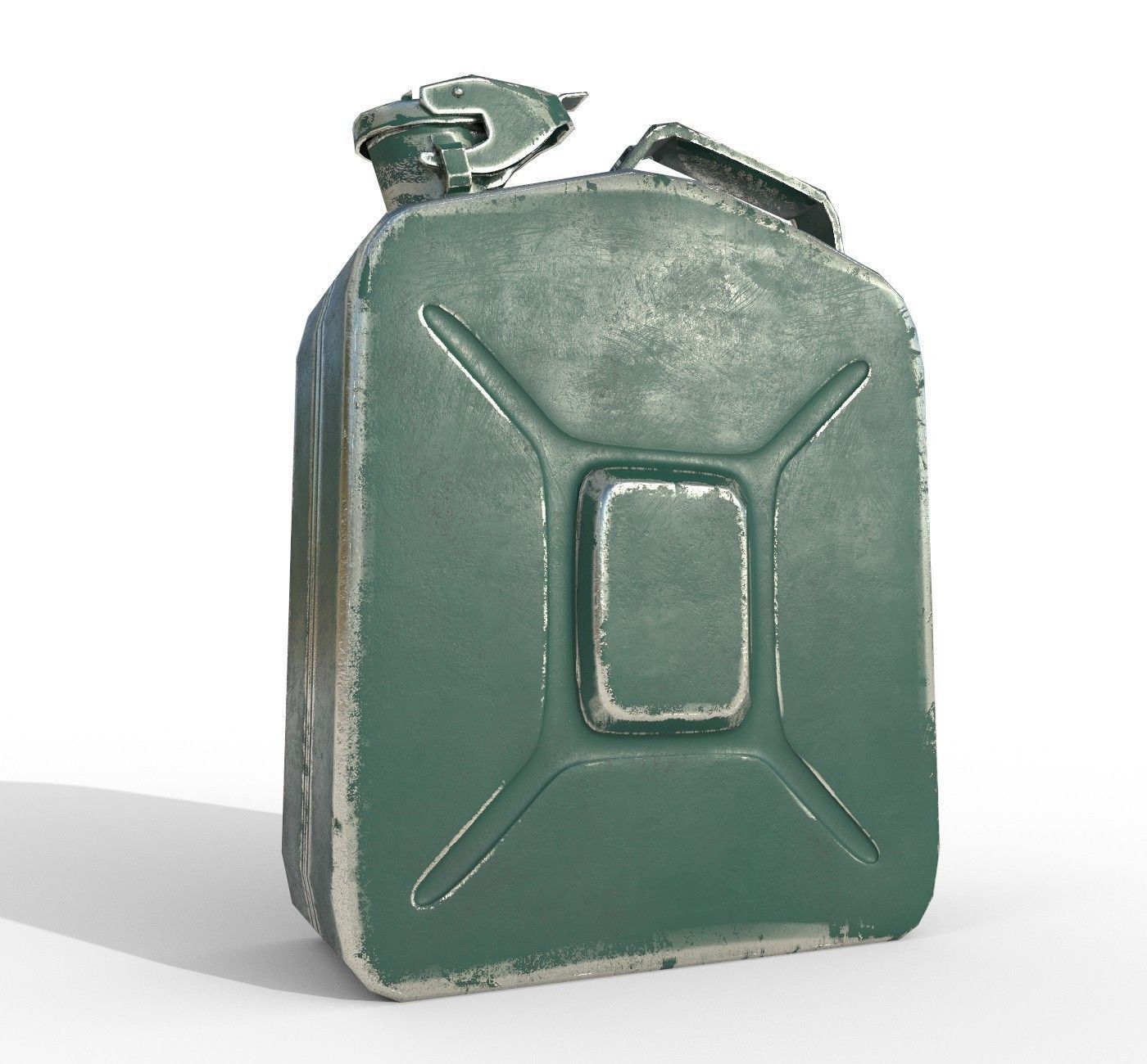 Set fuel cans PBR Low-poly 3D model_7