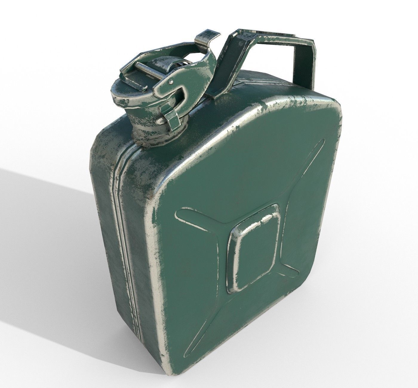 Set fuel cans PBR Low-poly 3D model_8
