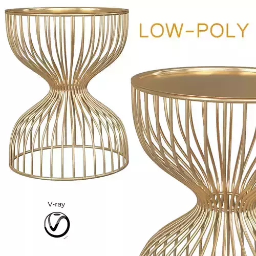 Topim Metal Wire Bedside Table 3d model