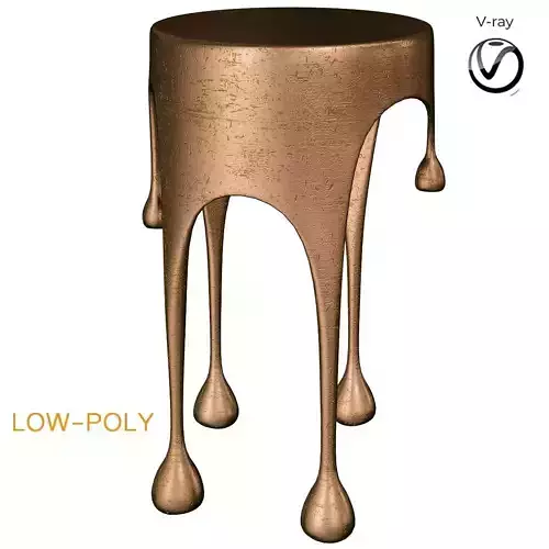 Drip Side Table 3d model