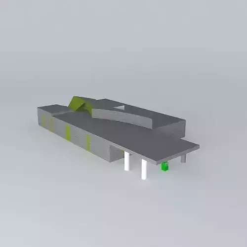 Small Bank Free 3D model
