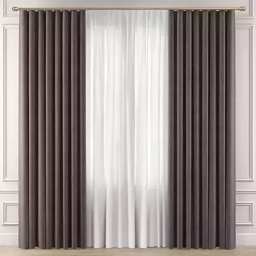 Curtains 3d model blackout curtain with
