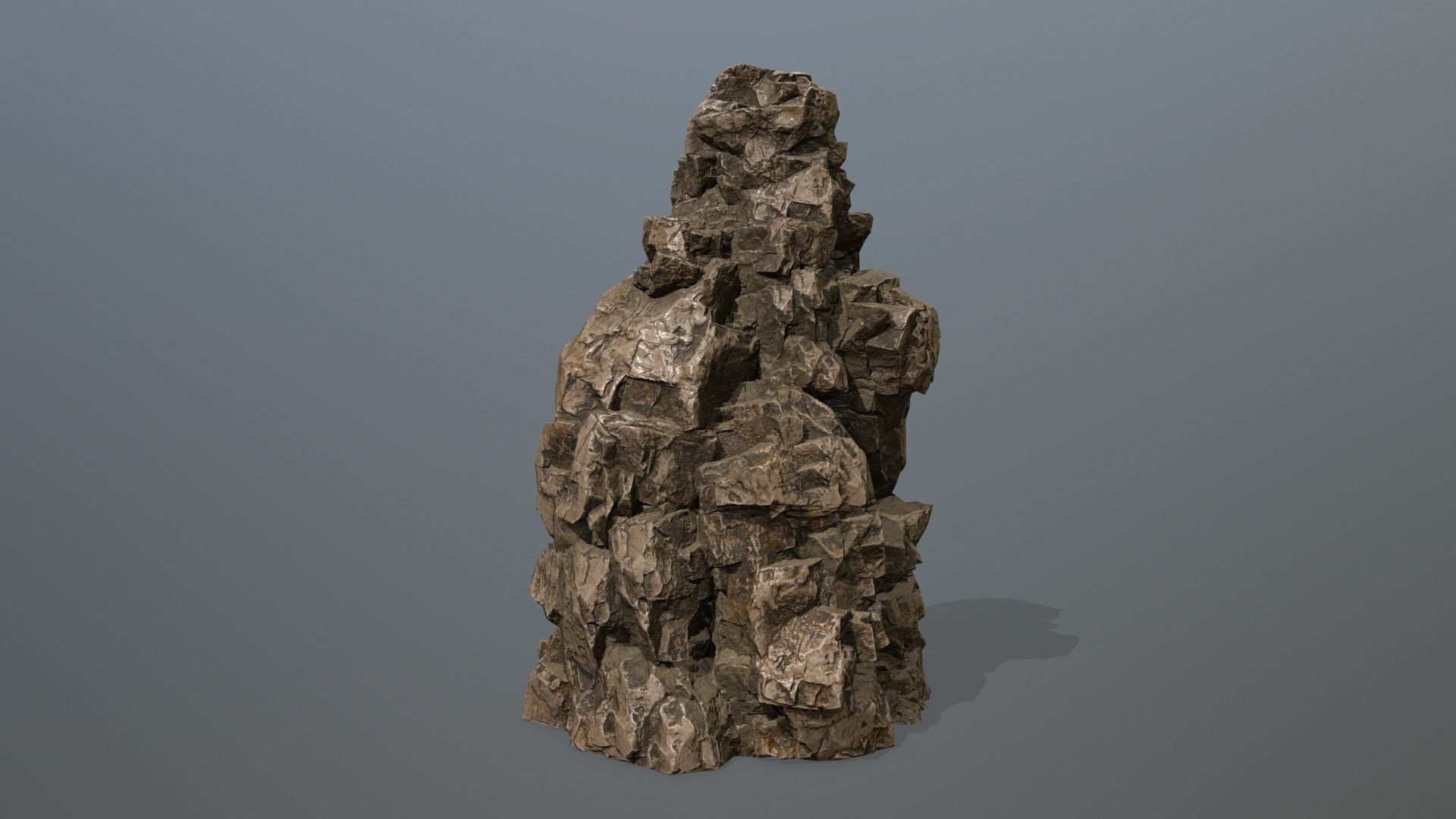 rocks rock Low-poly 3D model_1