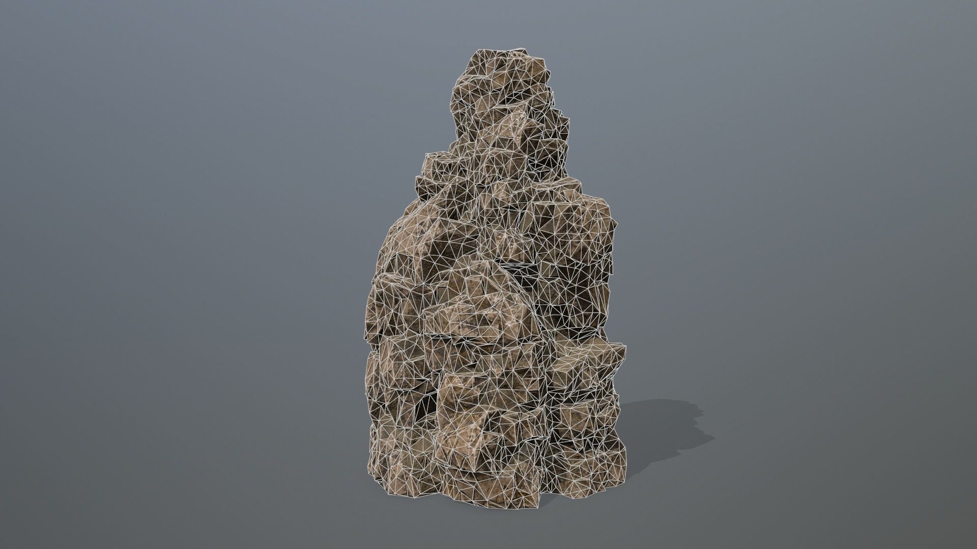 rocks rock Low-poly 3D model_9